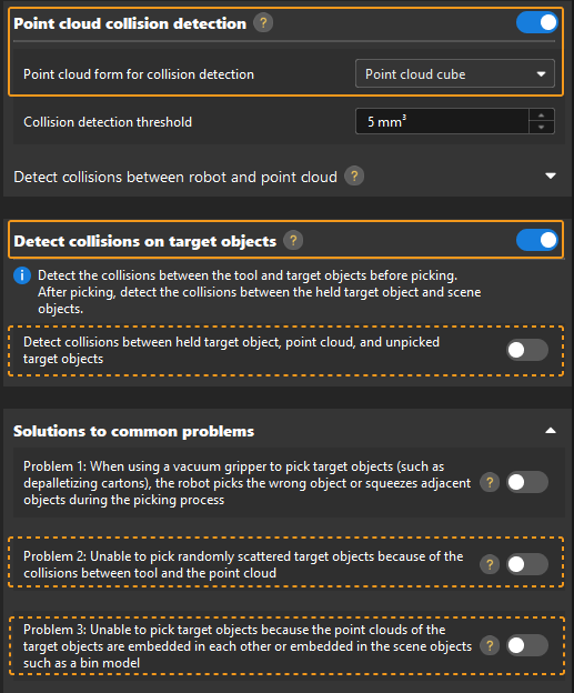 randomly stacked settings