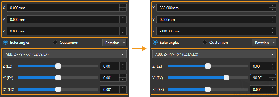 viz project adjust tcp