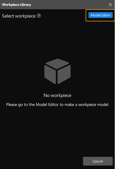 project build click model editor