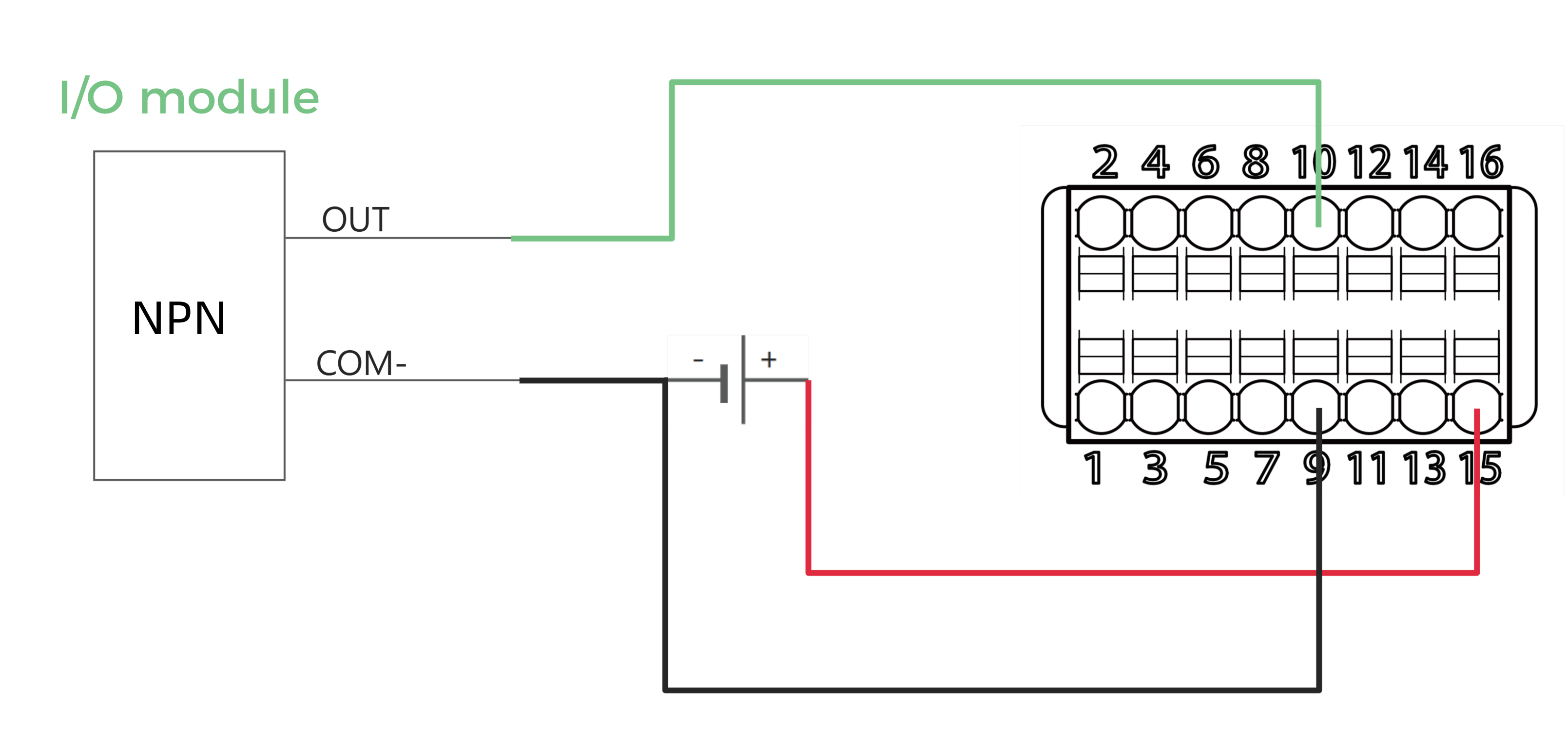 input level trigger npn