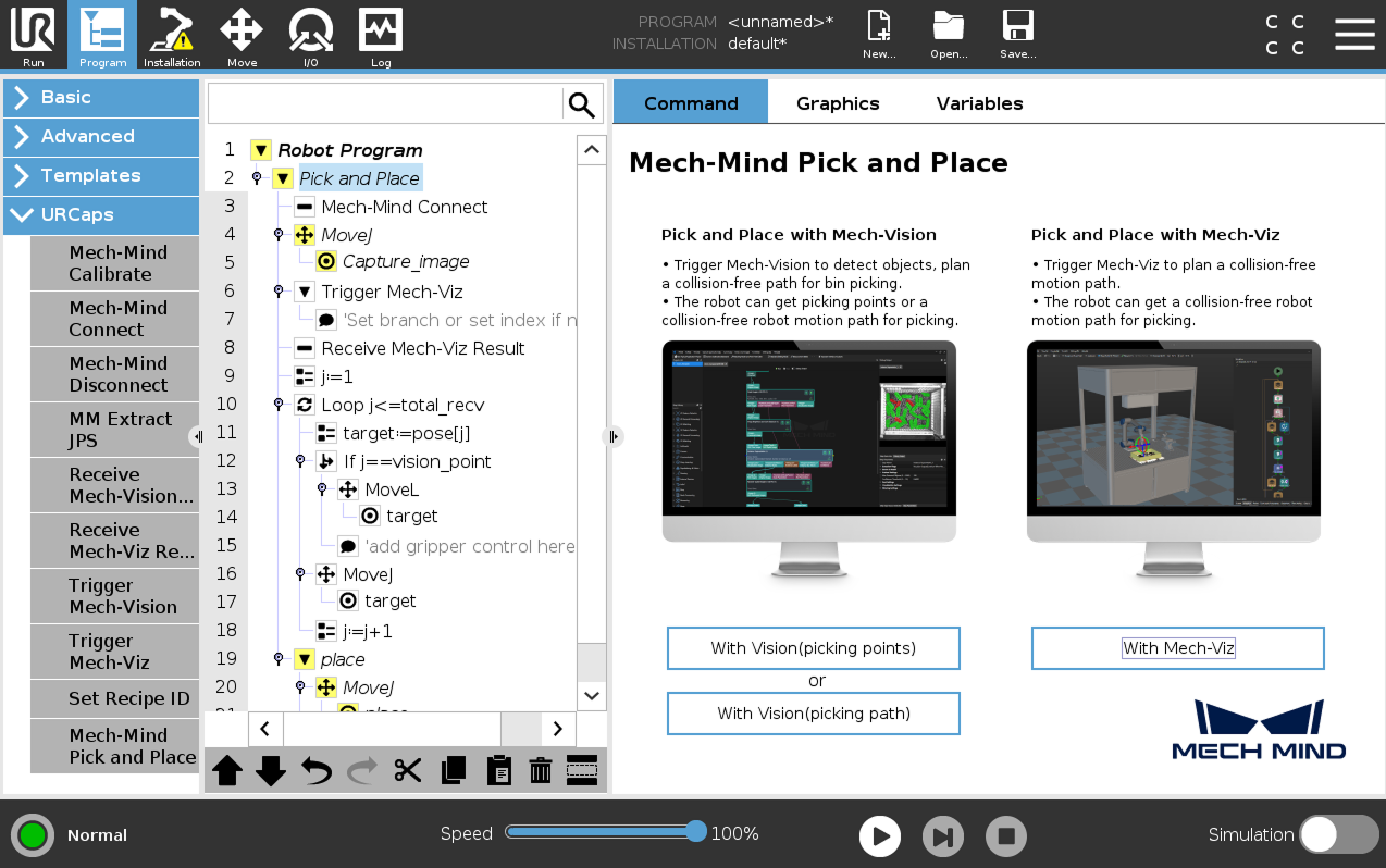 select with viz option e