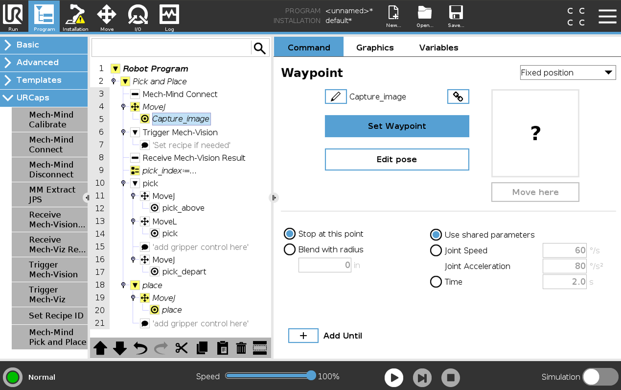 set waypoint capture e