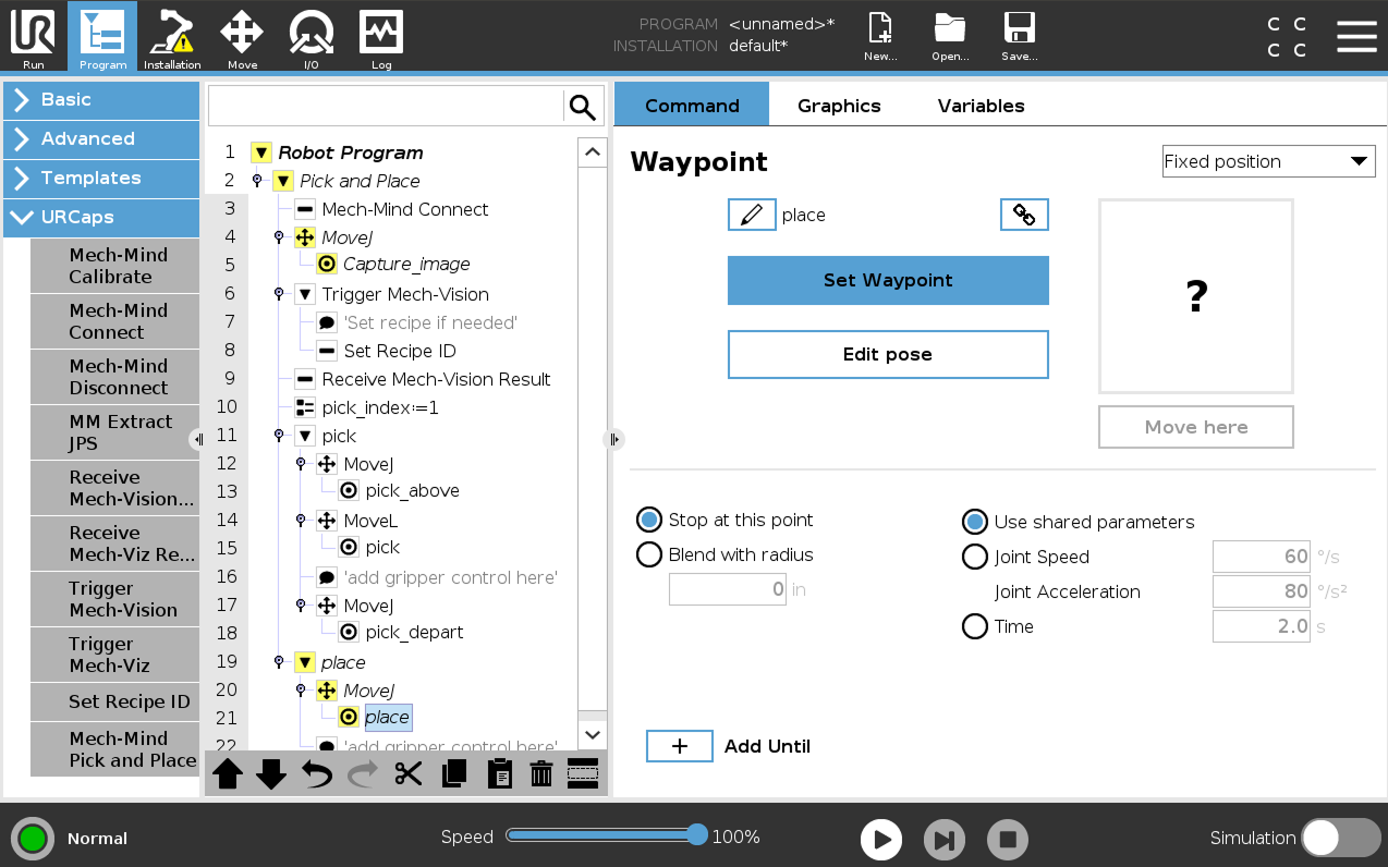 set waypoint place e