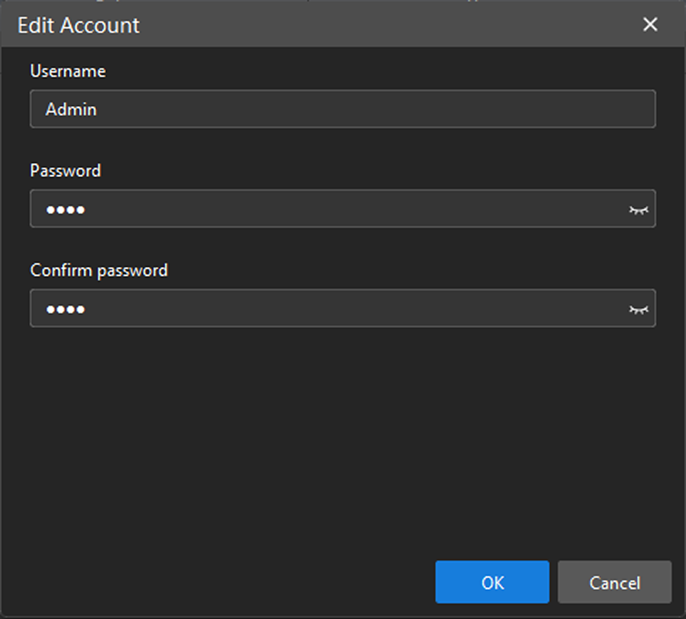 reset acount password