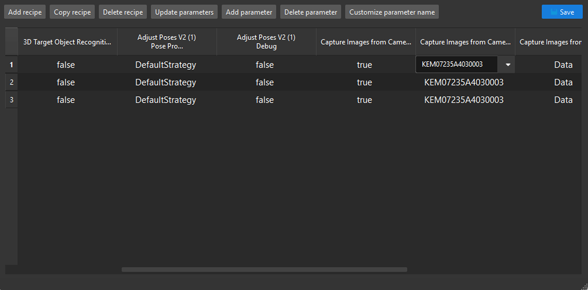 modify new parameter