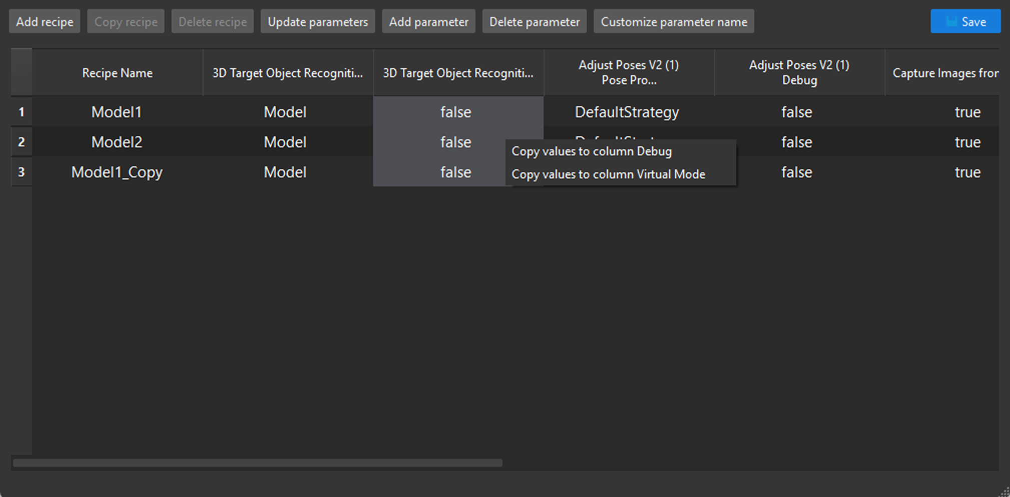 select param to sync