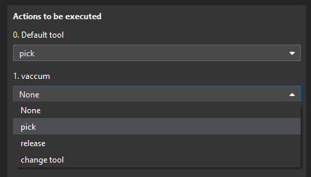 select tool action example