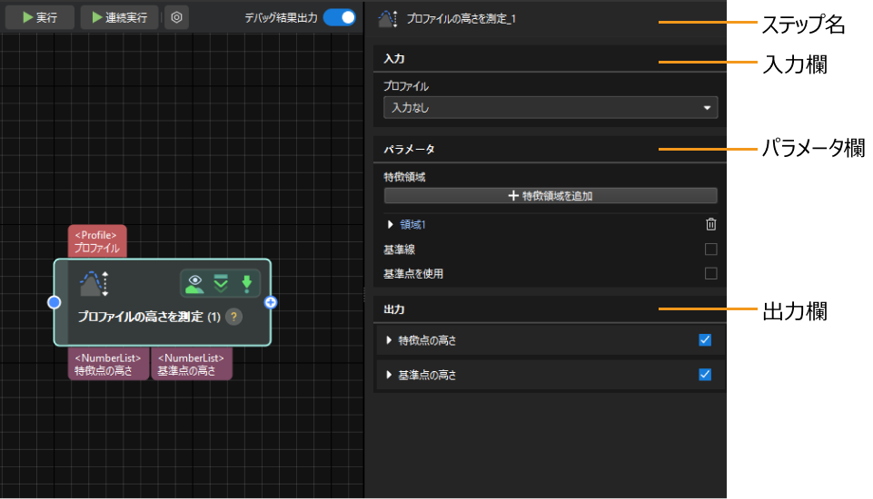 parameter configuration panel 0