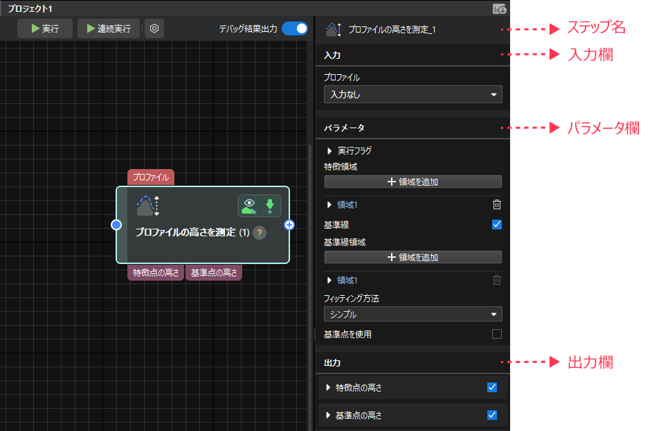 parameter configuration panel 0