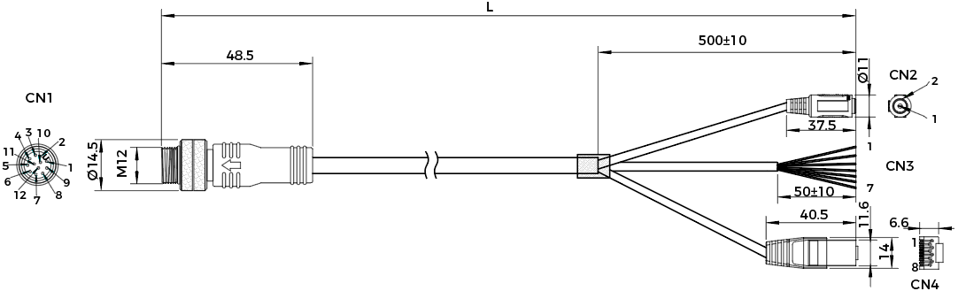 power io cable 12 xx