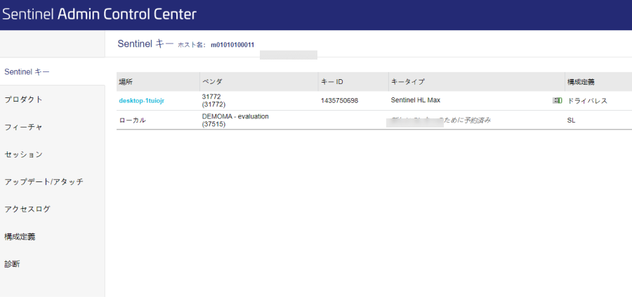 enter the sentinel admin control center