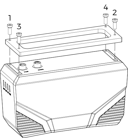 mount with threaded holes 3