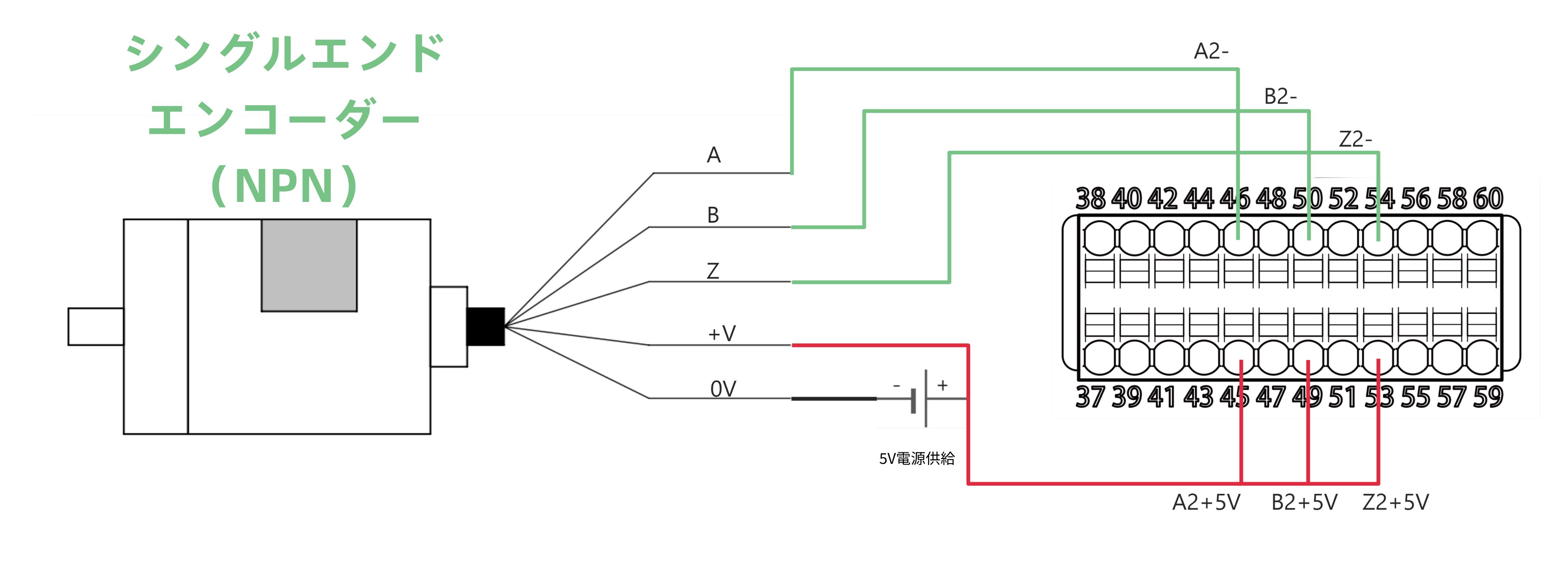connect single ended encoder npn 5v