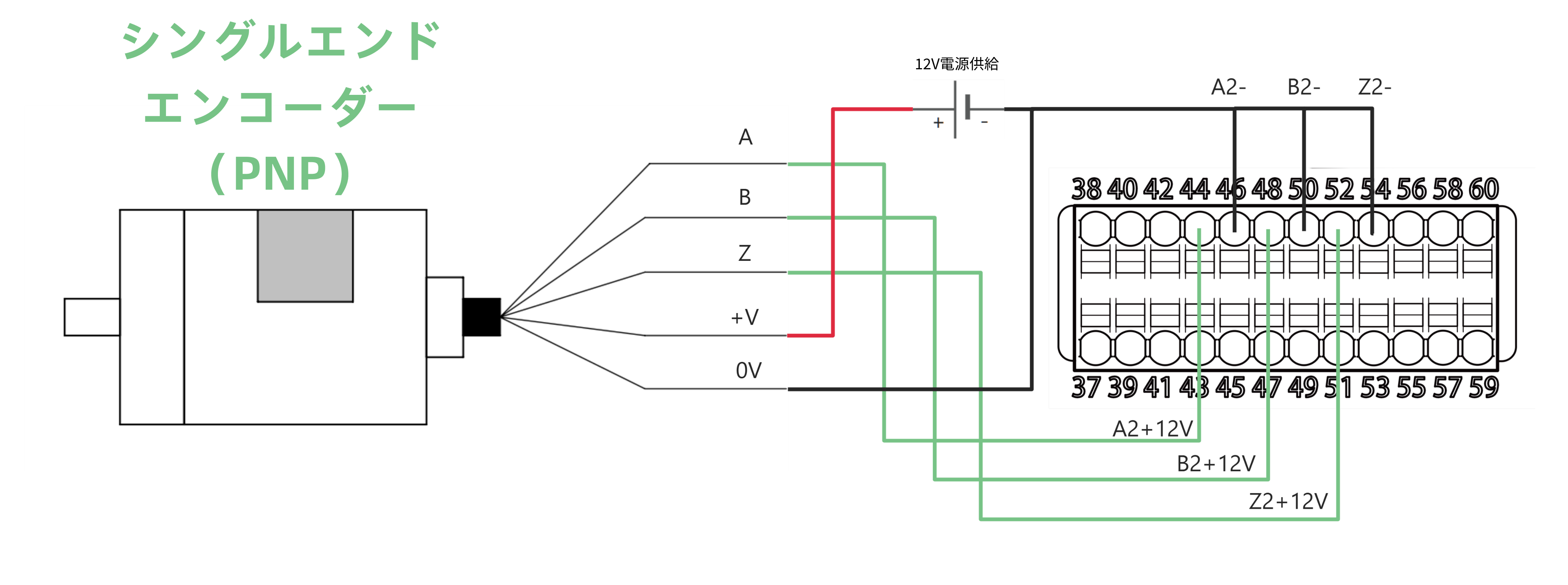 connect single ended encoder pnp 12v