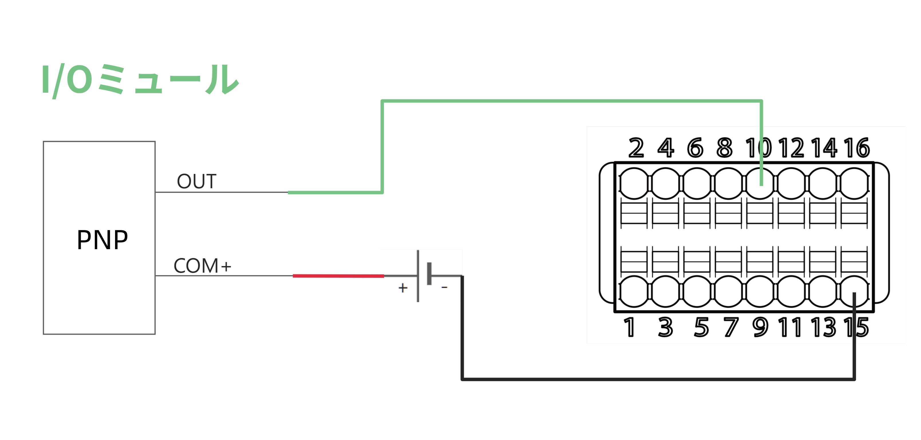 input edge trigger start lines pnp