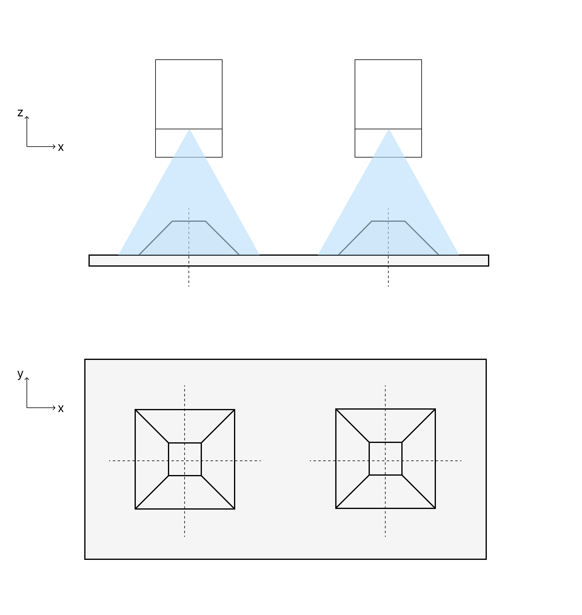 wide side by side no label
