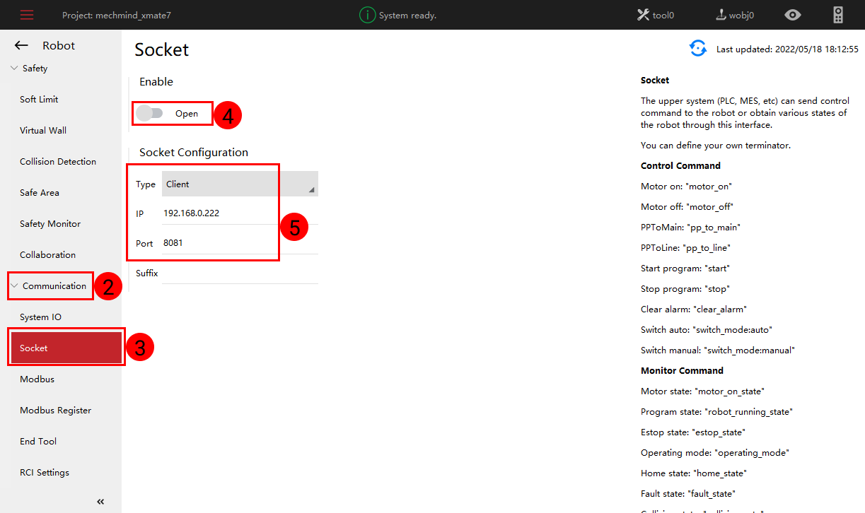 configure communication2