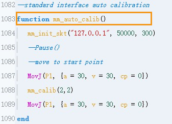 modify calibration program