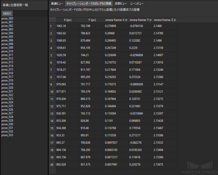 calibration reference check calib circle data