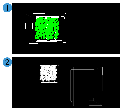 extract 3d points in 3d roi pointcloud compared