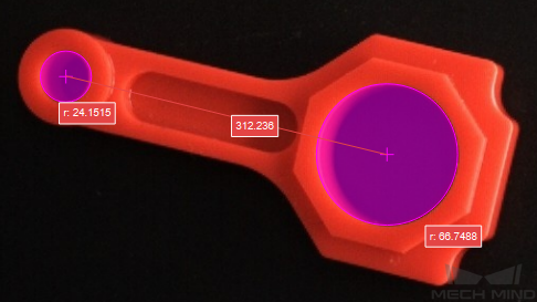 measure distances circles to circles measure result