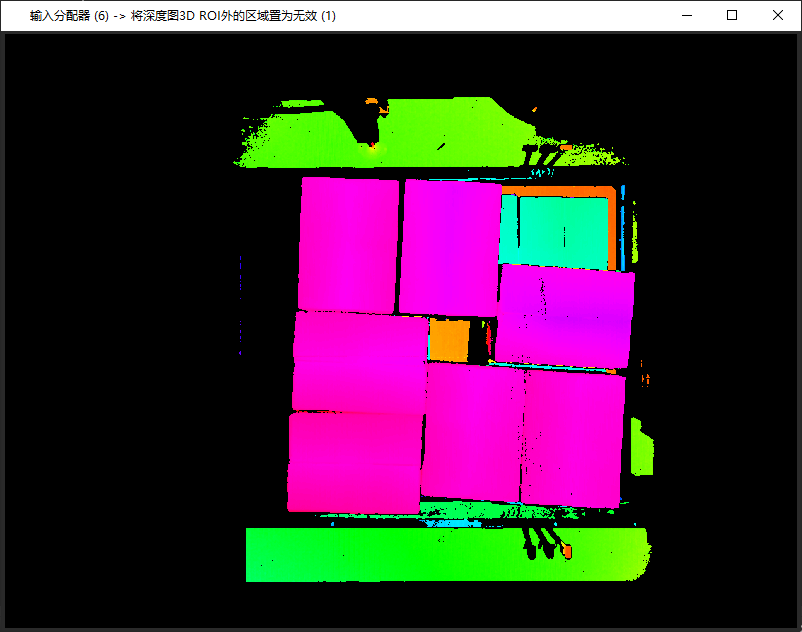 invalidate depth pixels outside 3d roi before