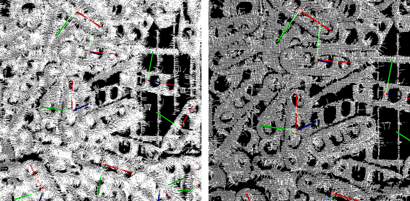 show point clouds and poses normal 2