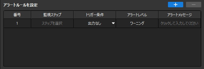production interface configurator custom alert