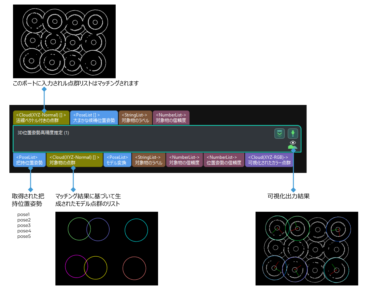 3d fine matching input and output