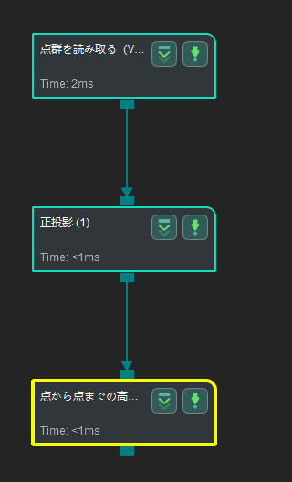 measure height difference point to point application sample