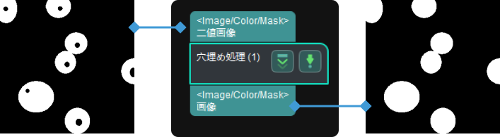 fill holes input and output