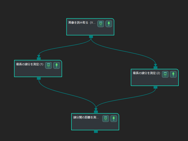 measure distances segments to segments application sample