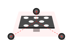 place calibration board