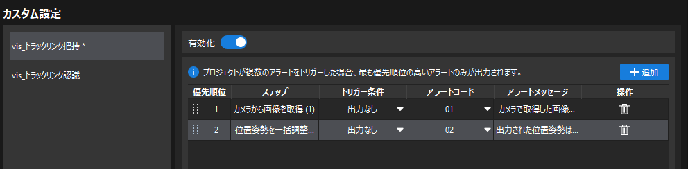 set alert for project
