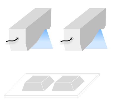 side by side