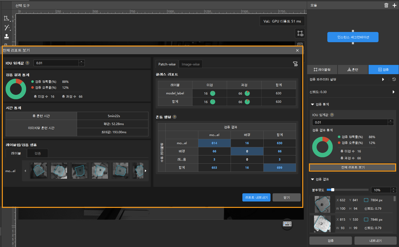 example projects detail report
