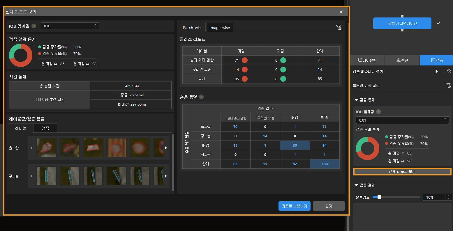 example projects detail report