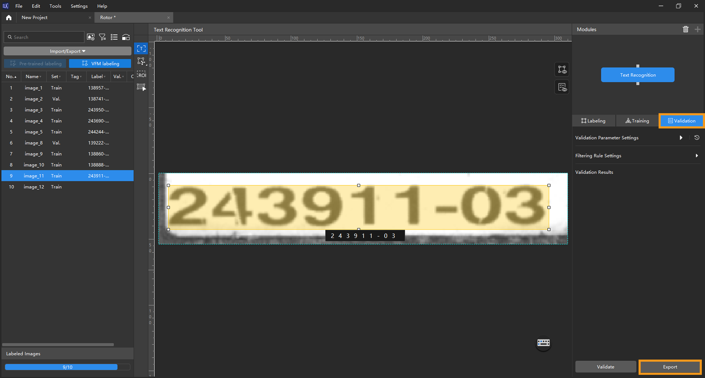 example projects model files