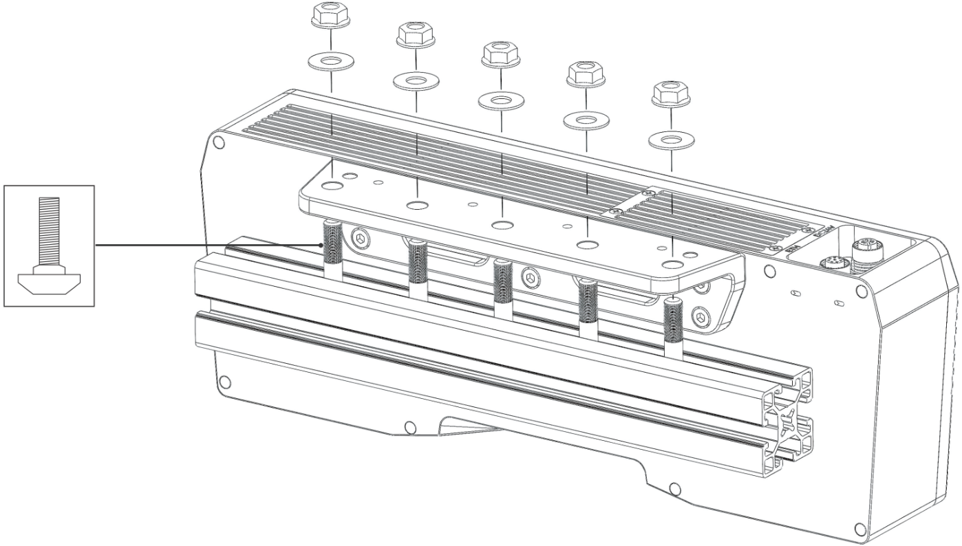 mount with bracket 7