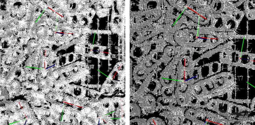 show point clouds and poses normal 2