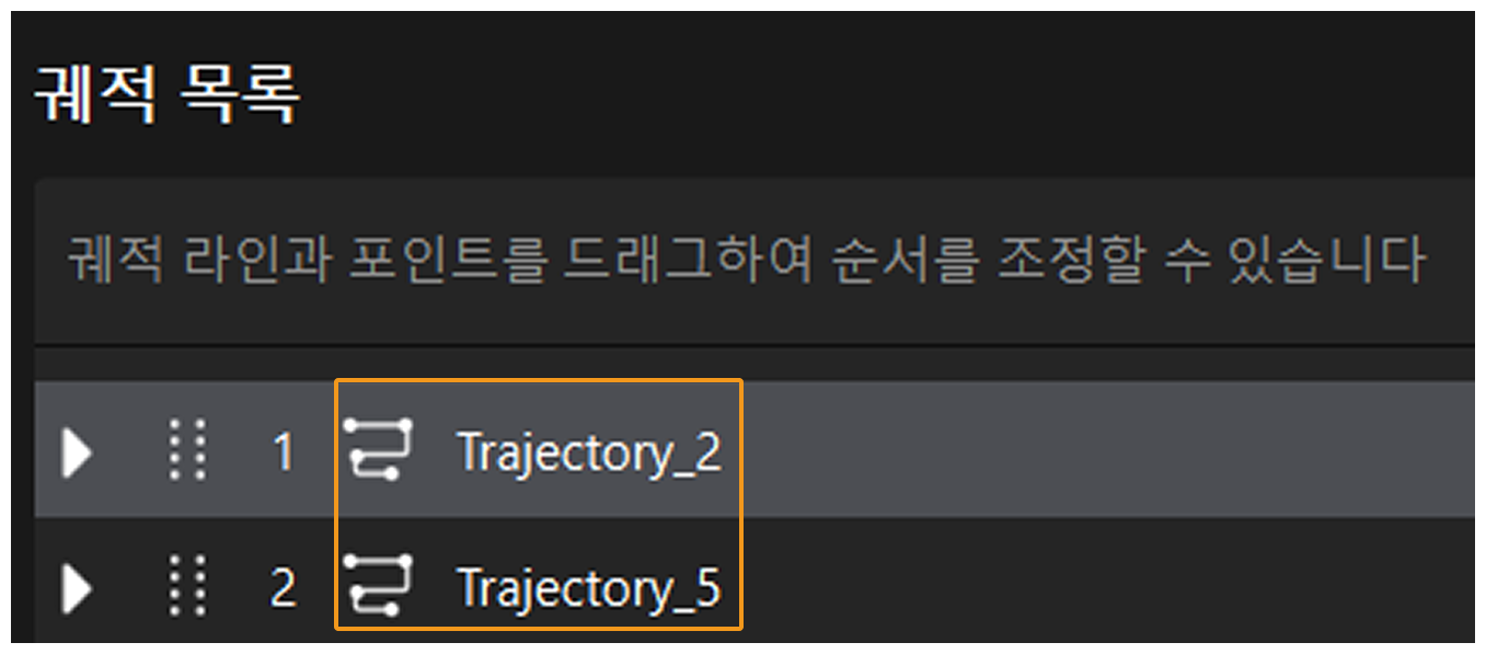 trajectory line name
