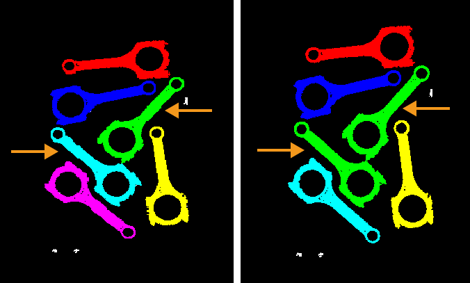 point cloud clustering adjacent point distance