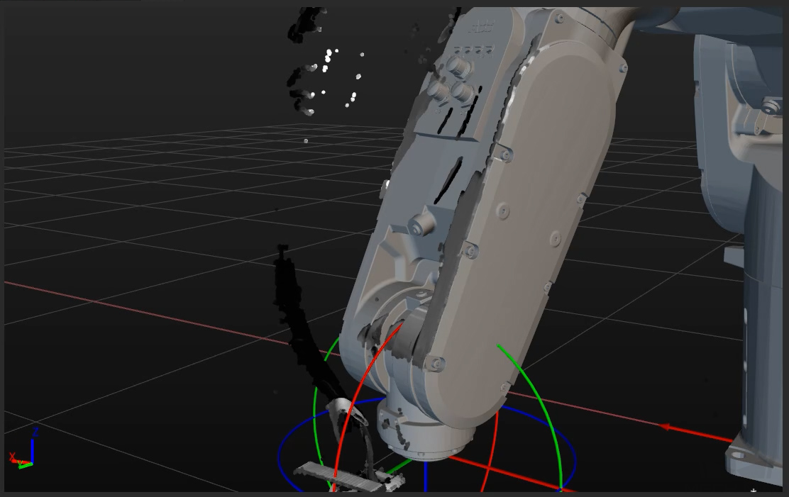 robot point cloud coincide