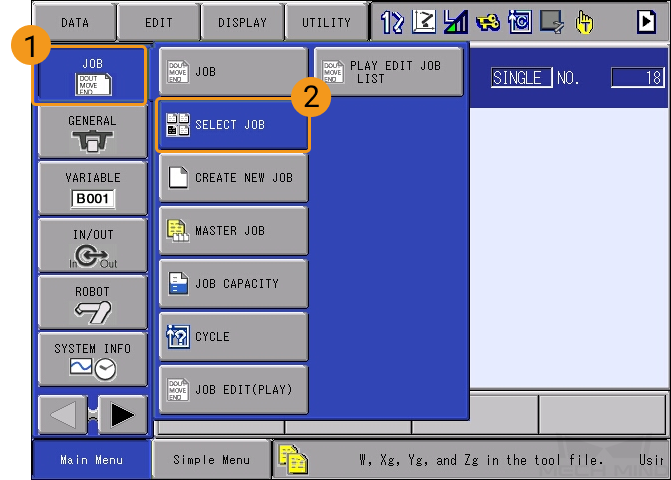 loading foreground program 12