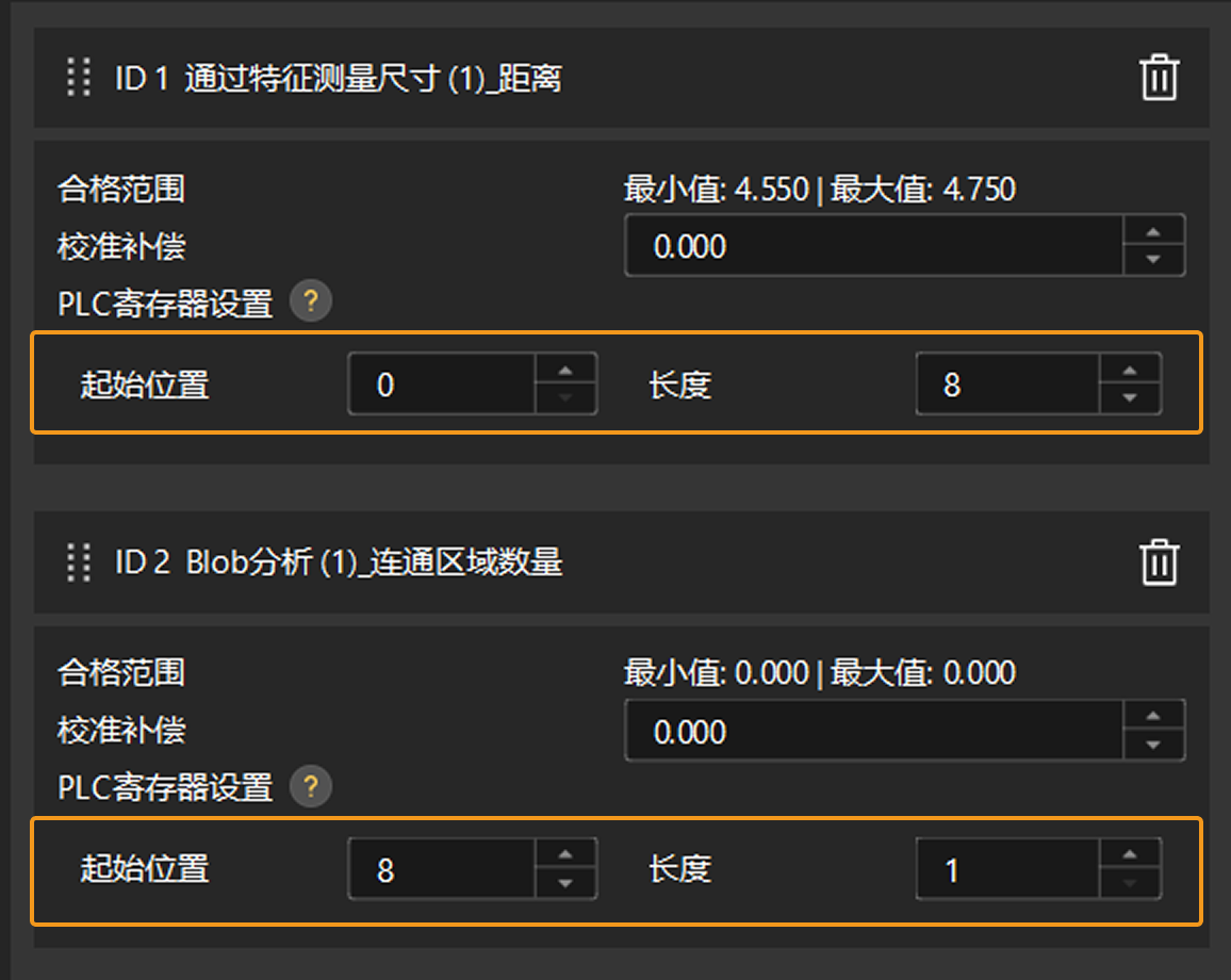 plc register settings