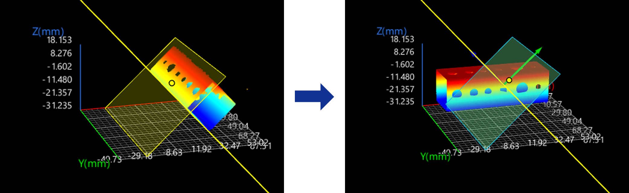 plane plus line plus point demo