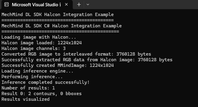 run example csharp halcon