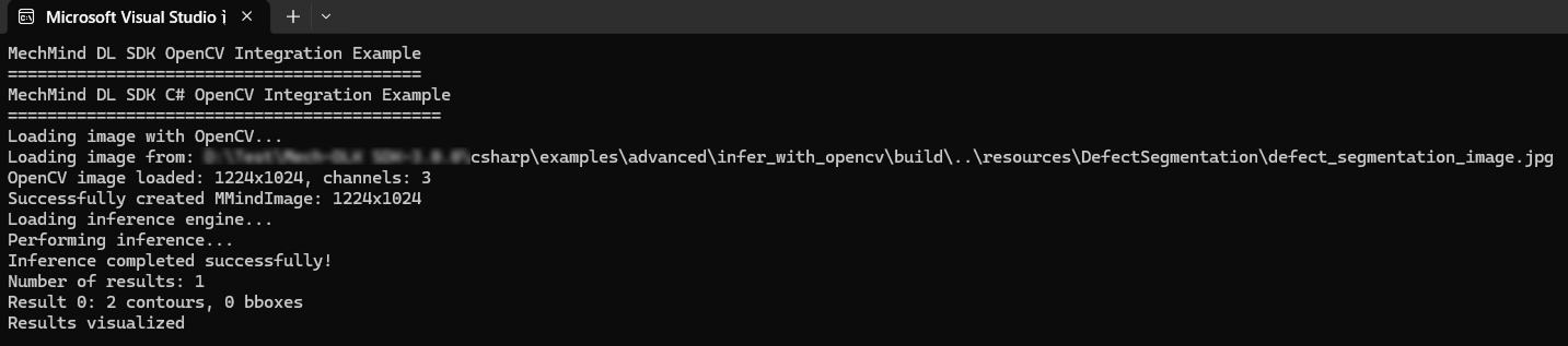 run example csharp opencv