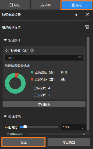 example projects verify chart