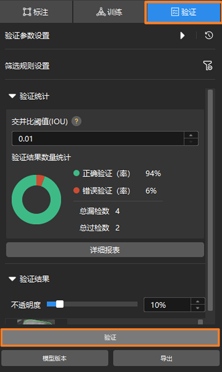 example projects verify chart